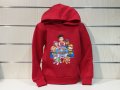 Нов детски суичър с дигитален печат на Paw Patrol (Пес патрул) в червен цвят, снимка 5