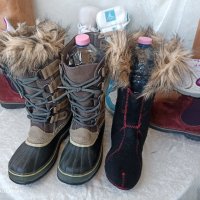 КАТО НОВИ водоустойчиви апрески SOREL® Snow Boots North Star, 39 -40 боти,100% ЕСТЕСТВЕНА КОЖА,ботуш, снимка 14 - Дамски апрески - 44242535
