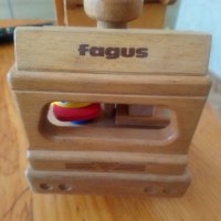 Дървена играчка камион Fagus автовоз, снимка 5 - Образователни игри - 35715645