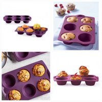 Tupperware силиконова форма за мъфини, снимка 2 - Форми - 41830533