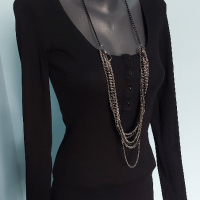 Маркова еластична блуза Pieces / унисайз , снимка 3 - Блузи с дълъг ръкав и пуловери - 44776207