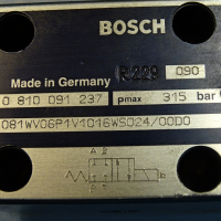 Хидравличен разпределител BOSCH 0810 091, 315 bar, 24V DC, снимка 4 - Резервни части за машини - 36376514