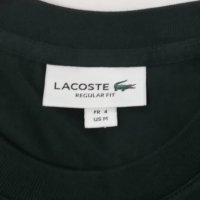 Lacoste Badge Striped Cotton T-Shirt оригинална блуза M памучна блуза, снимка 3 - Блузи - 38825750