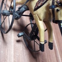 Ръчна  изработка -конче с колело, снимка 2 - Антикварни и старинни предмети - 42376776