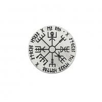 Викинг руна компас монета - Silver, снимка 1 - Нумизматика и бонистика - 39880726