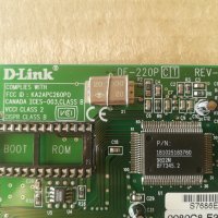 D-Link DE-220P REV-D2 16-bit ISA Network PC Controller Card, снимка 7 - Мрежови адаптери - 42281412