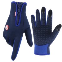 Ръкавици за колело син цвят  с дълги пръсти, снимка 3 - Велосипеди - 42526748