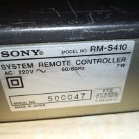 SONY RM-S410 SYSTEM REMOTE CONTROL-ВНОС SWISS L2EWC0708231552, снимка 6 - Ресийвъри, усилватели, смесителни пултове - 41784024