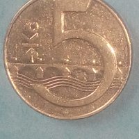 5 корун 1993 г.Чешска република, снимка 1 - Нумизматика и бонистика - 42592384