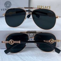 Versace VE2236 мъжки слънчеви очила авиатор унисекс дамски, снимка 2 - Слънчеви и диоптрични очила - 41968539