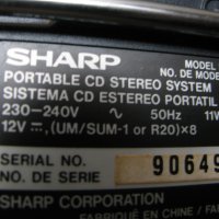 SHARP QT-CD 111 BOOMBOX Радиокасетофон CD от 80те Отличен, снимка 5 - Радиокасетофони, транзистори - 39026463