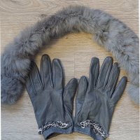 Дамски ръкавици естествена кожа , снимка 4 - Ръкавици - 39054632