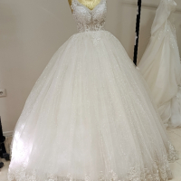 ПРОМО нова Разкошна пищна турска сватбена булчинска рокля , снимка 1 - Сватбени рокли - 44551698