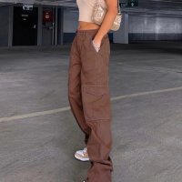 Модни дамски карго панталони, 3цвята - 023, снимка 3 - Панталони - 41775582