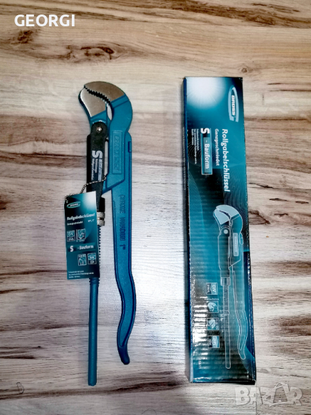 Тръбен Ключ , номер 1" (335мм), кован S-образни челюсти GROSS, снимка 1