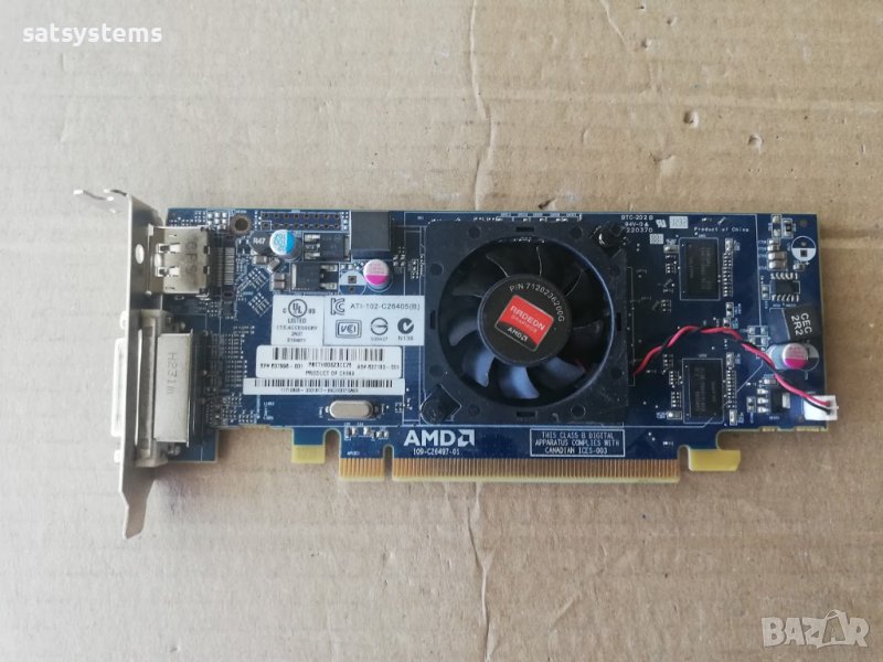 Видео карта AMD Radeon HP HD 6450 512MB GDDR3 64bit PCI-E, снимка 1