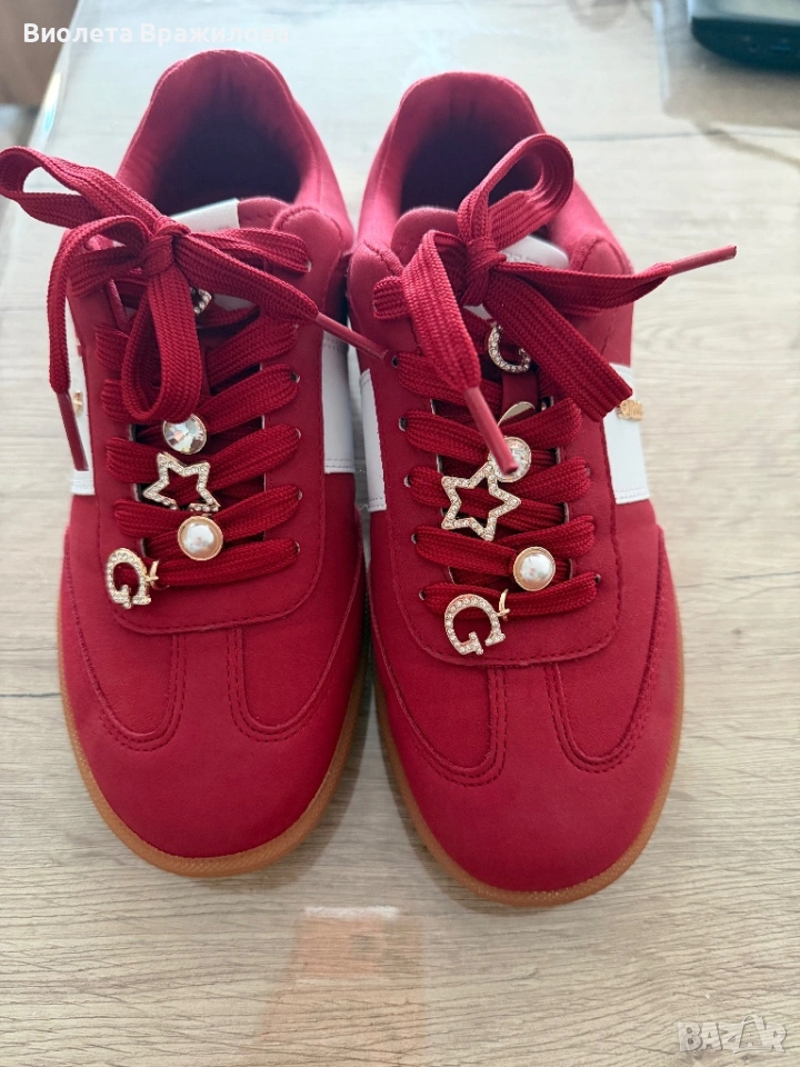 Guess Сникърси Червен, снимка 1