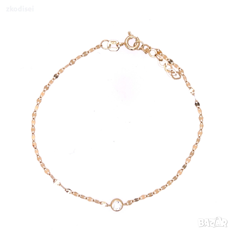 Златна дамска гривна 0,66гр. 18,5см. 14кр. проба:585 модел:36327-6, снимка 1