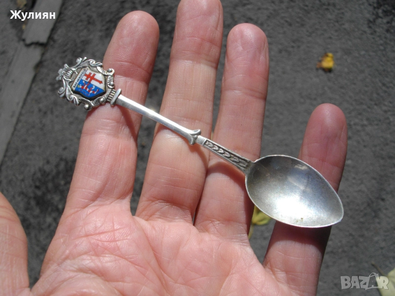 СТАРА СРЕБЪРНА ЛЪЖИЧКА СРЕБРО 800 , снимка 1