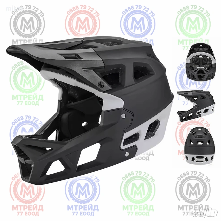 Кросова каска MARTAR, Full Face, Сертифицирана, Олекотена (690g), S/M, снимка 1