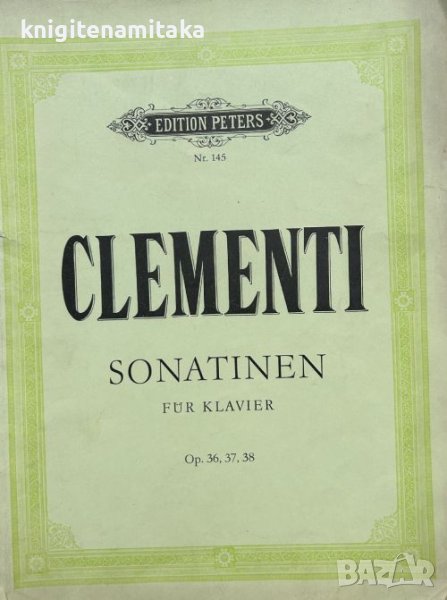 Sonatinen für Klavier. Op. 36-38 - Muzio Clementi, снимка 1