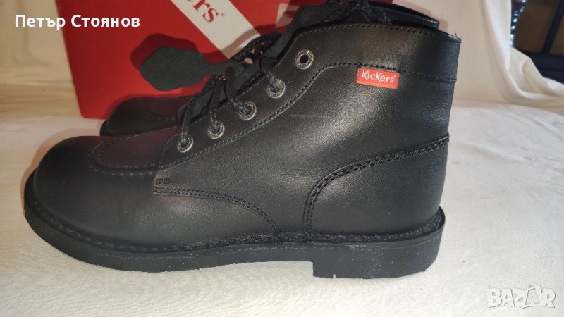 Здрави мъжки боти от естествена кожа KicKers №42, снимка 1