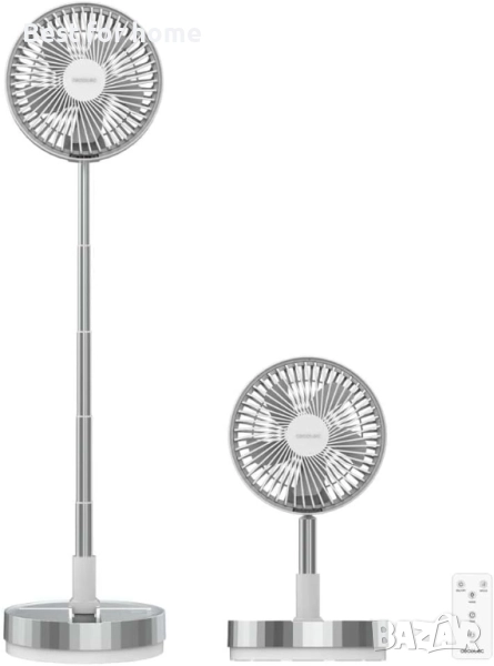 Cecotec Преносим телескопичен вентилатор с дистанционно управление, снимка 1