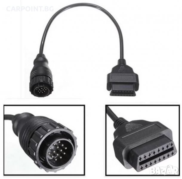 АДАПТЕР ЗА АВТОМОБИЛНА ДИАГНОСТИКА AUTOEXPRESS ,OBD II КЪМ 14ПИН ,МЕРЦЕДЕС 1БР., снимка 1