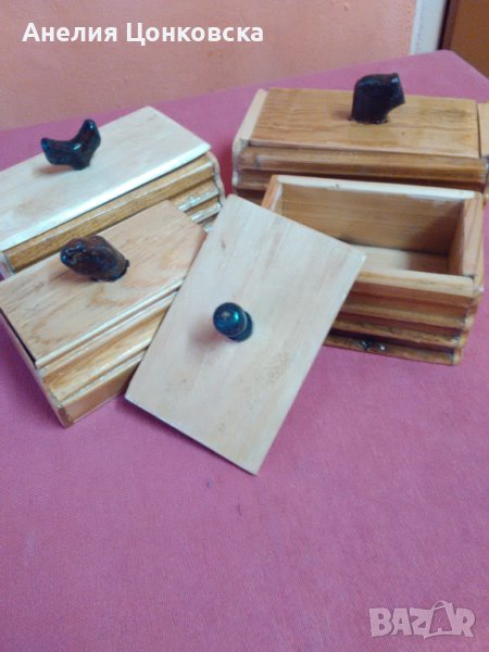 Големи дърв.кутии за бижута, снимка 1