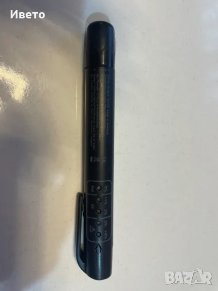 Професионален тестер за спирачна течност за автомобили, 5 светодиода, тип молив, 15 x 2 см, черен, снимка 1