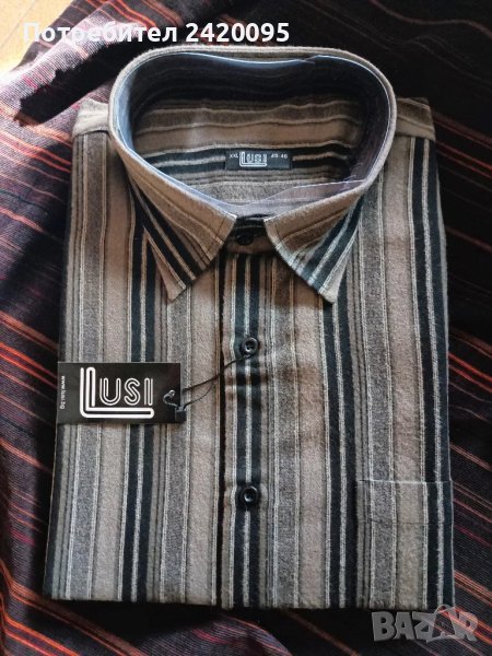мъжка риза  луси с дълъг ръкав-30, снимка 1