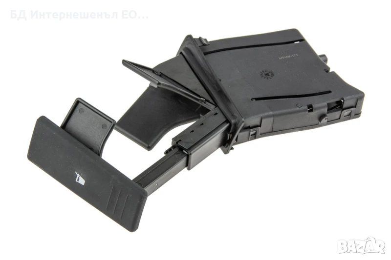 6Q0858602E  Поставка за чаши, Volkswagen, Polo 9N, Дясна, Черен, снимка 1