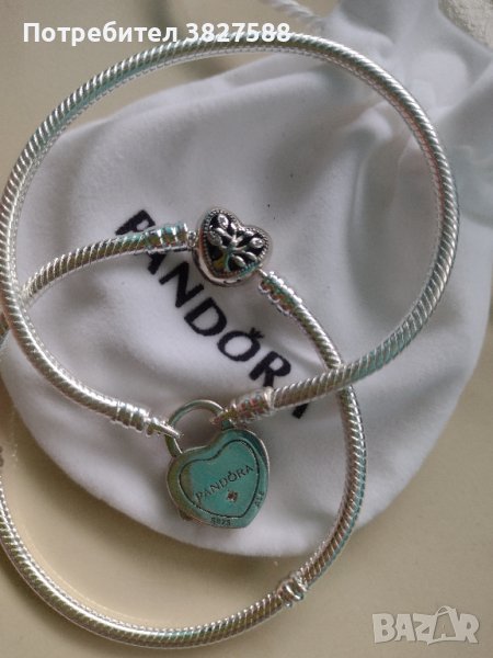 Сребърни гривни с печат Pandora , снимка 1