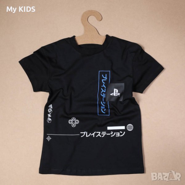 тениска PlayStation 110 5-6 116 6-7 122 7-8 128 8-9 134 140 146 152-158 японски, снимка 1