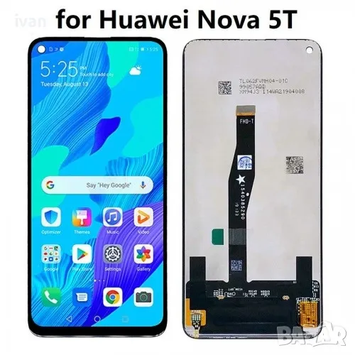 LCD дисплей за Huawei nova 5T, снимка 1
