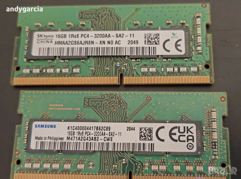 16GB DDR4 3200Mhz рам памет за лаптоп sodimm, снимка 1