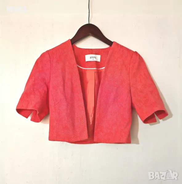 Ново късо официално коралово сако  XS размер, снимка 1