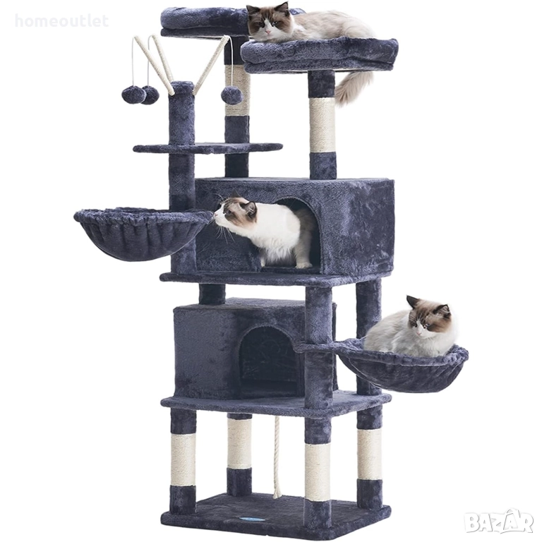 ПРОМОЦИЯ Многофункционално котешко дърво HEY BROTHER MPJ027G, снимка 1