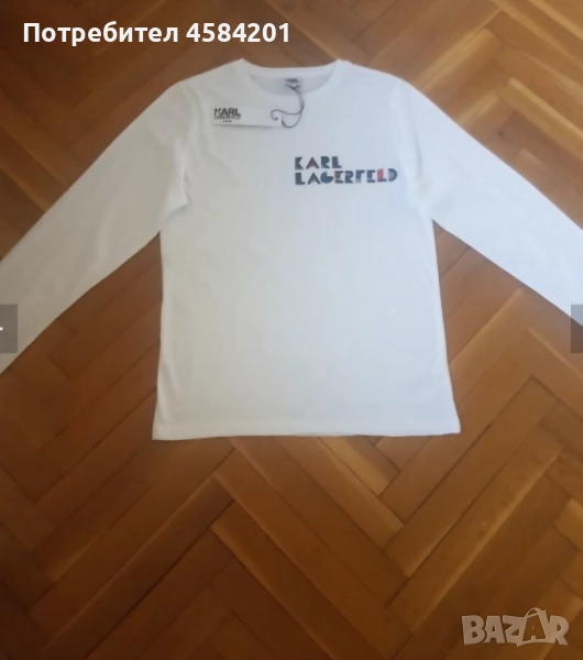 НОВА мъжка блуза КARL LAGERFELD, S/M,174 см. Оригинална!, снимка 1