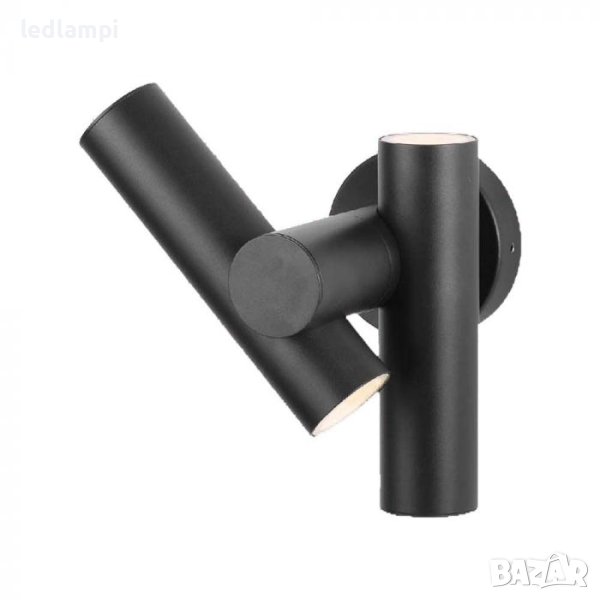 LED Аплик 6W Черен 620Lum IP44, снимка 1