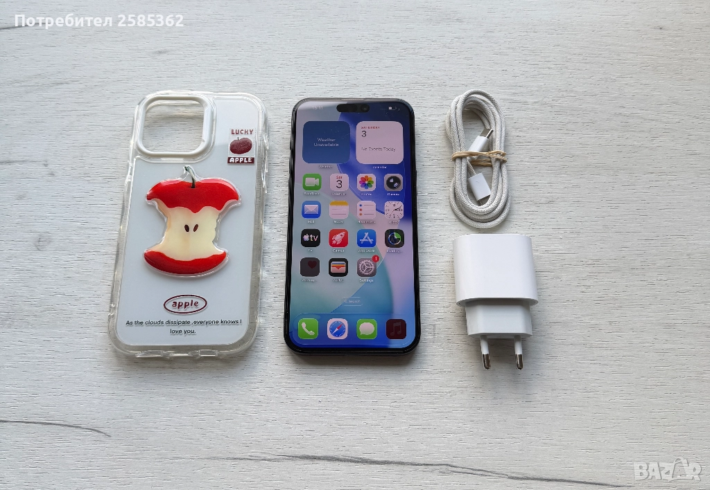 iPhone 15 Pro Max 256 Gb Blue Titanium, снимка 1