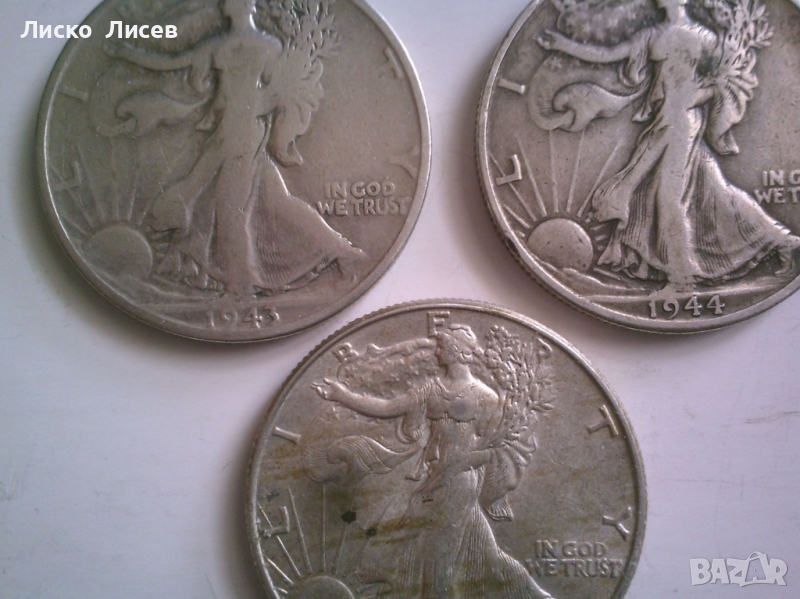 3 броя 1/2 долар (1943-1945), снимка 1