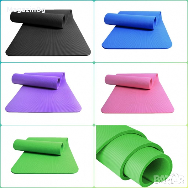 Постелка за гимнастика фитнес спорт, 180 x61x 1.6/1.5/1.4/1.2см, NBR postelka , снимка 1
