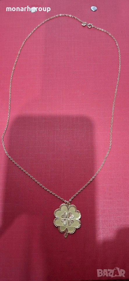 Златна верижка с висулка, снимка 1