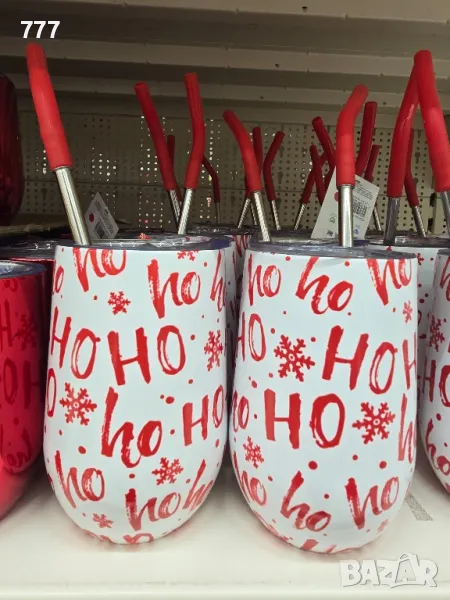 коледни термо чаши сламки, снимка 1