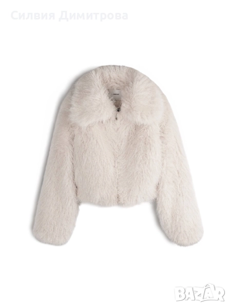 Зимно палто от изкуствен косъм, снимка 1