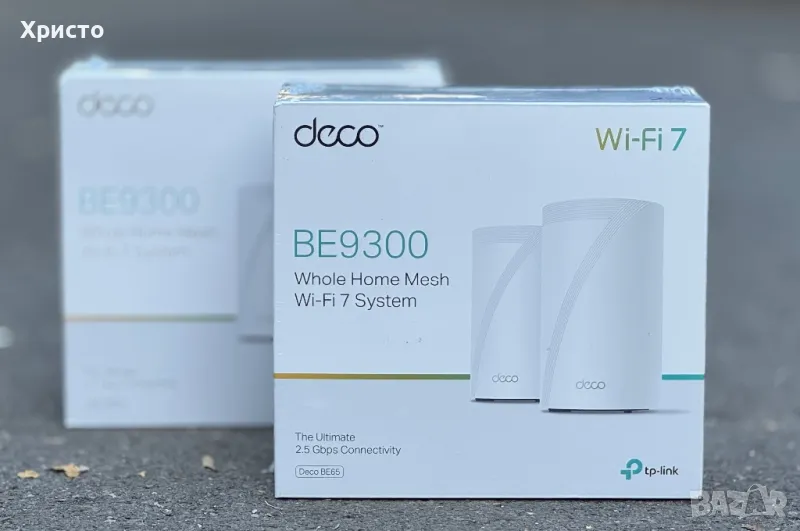 НОВО!!! Безжична Wi-fi Mesh система TP-Link Deco BE65, BE9300, 2 броя, Бял, снимка 1