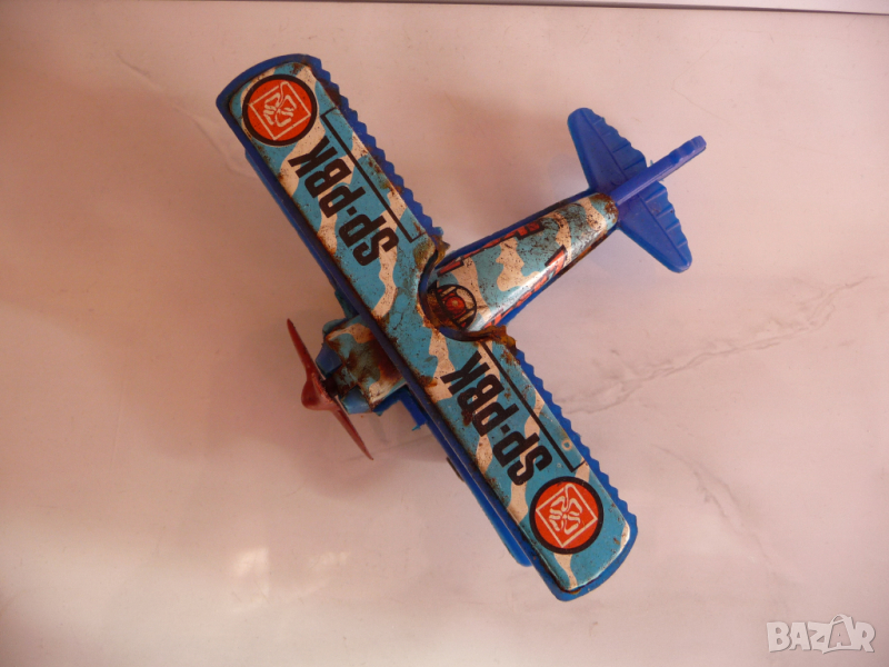 Ikar 7 стара играчка самолетче SP-PBK самолет крила перка, снимка 1