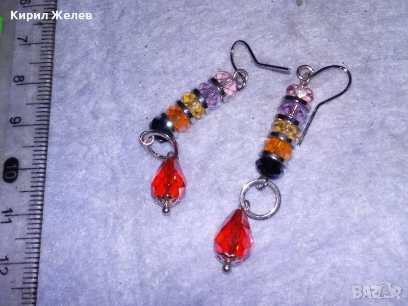 ПРЕКРАСНИ КРИСТАЛНИ РАЗНОЦВЕТНИ МОДНИ АРТ ОБЕЦИ 25236, снимка 1