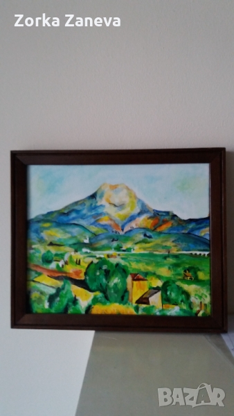 Картина с рамка,рисувана на ръка., снимка 1